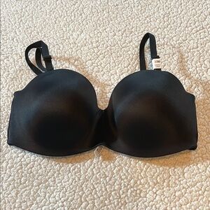 PINK Victoria's Secret Black Strapless Lightly Lined Bra